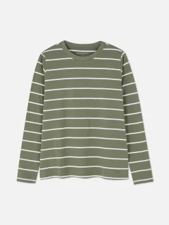 MULHER Primark Tops E T-Shirts^Top Manga Comprida Riscas