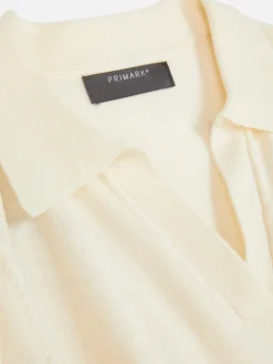 MULHER Primark Camisolas E Casacos De Malha^Top Manga Curta Colarinho Malha Fina