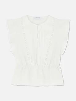 MULHER Primark Camisas E Blusas^Top S/ Mangas Bordado Inglês Vitoriano