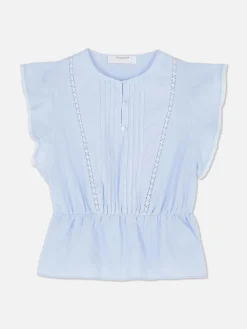 MULHER Primark Camisas E Blusas^Top S/ Mangas Bordado Inglês Vitoriano