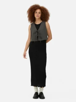 MULHER Primark Tops E T-Shirts^Top S/ Mangas Com Nó à Frente