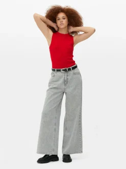 MULHER Primark Tops E T-Shirts^Top S/ Mangas Comprido Gola Redonda