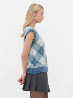 MULHER Primark Agasalhos Inverno|Camisolas E Casacos De Malha^Top S/ Mangas Conj. Coord Malha Argyle Rita Ora