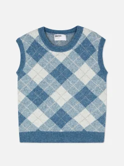 MULHER Primark Agasalhos Inverno|Camisolas E Casacos De Malha^Top S/ Mangas Conj. Coord Malha Argyle Rita Ora