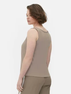 MULHER Primark Tops E T-Shirts^Top S/ Mangas Corte Folgado Básico