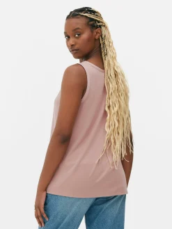 MULHER Primark Tops E T-Shirts^Top S/ Mangas Corte Folgado Básico