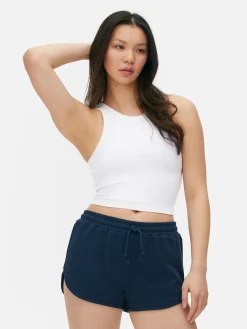 MULHER Primark Tops E T-Shirts^Top S/ Mangas Costas Abertas Canelado