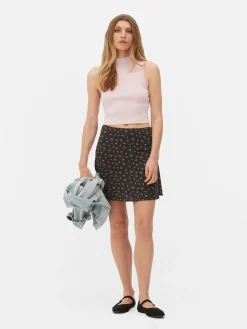 MULHER Primark Tops E T-Shirts^Top S/ Mangas Curto Gola Subida