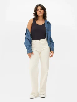 MULHER Primark Tops E T-Shirts^Top S/ Mangas Decote Redondo