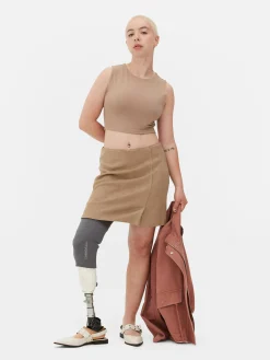 MULHER Primark Tops E T-Shirts^Top S/ Mangas Desportivo Curto Elástico