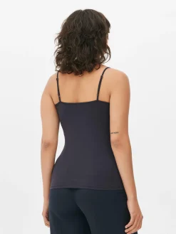 MULHER Primark Tops E T-Shirts^Top S/ Mangas Elástico Algodão