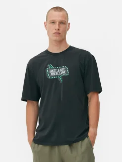 Primark Camisolas E T-Shirts Com Estampado Gráfico|Tops E T-Shirts^T-shirt Beetlejuice Efeito Lavagem