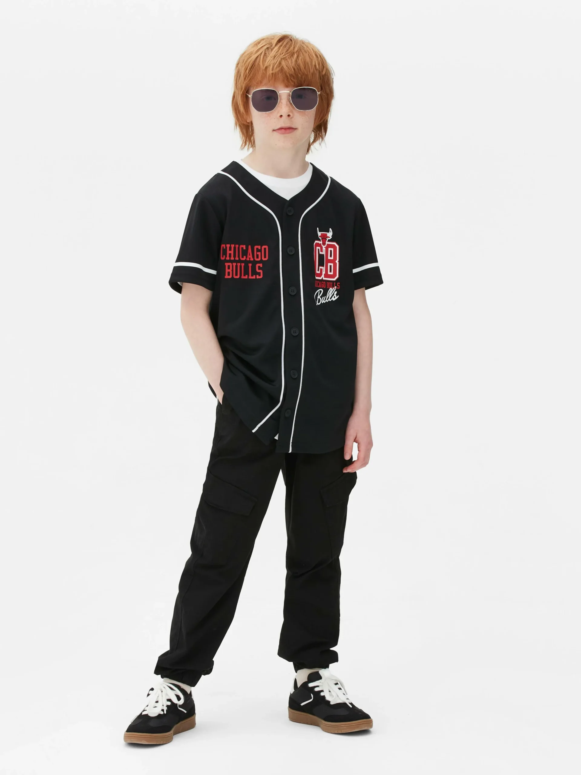 Primark Tops E T-Shirts^T-shirt Botões NBA Chicago Bulls