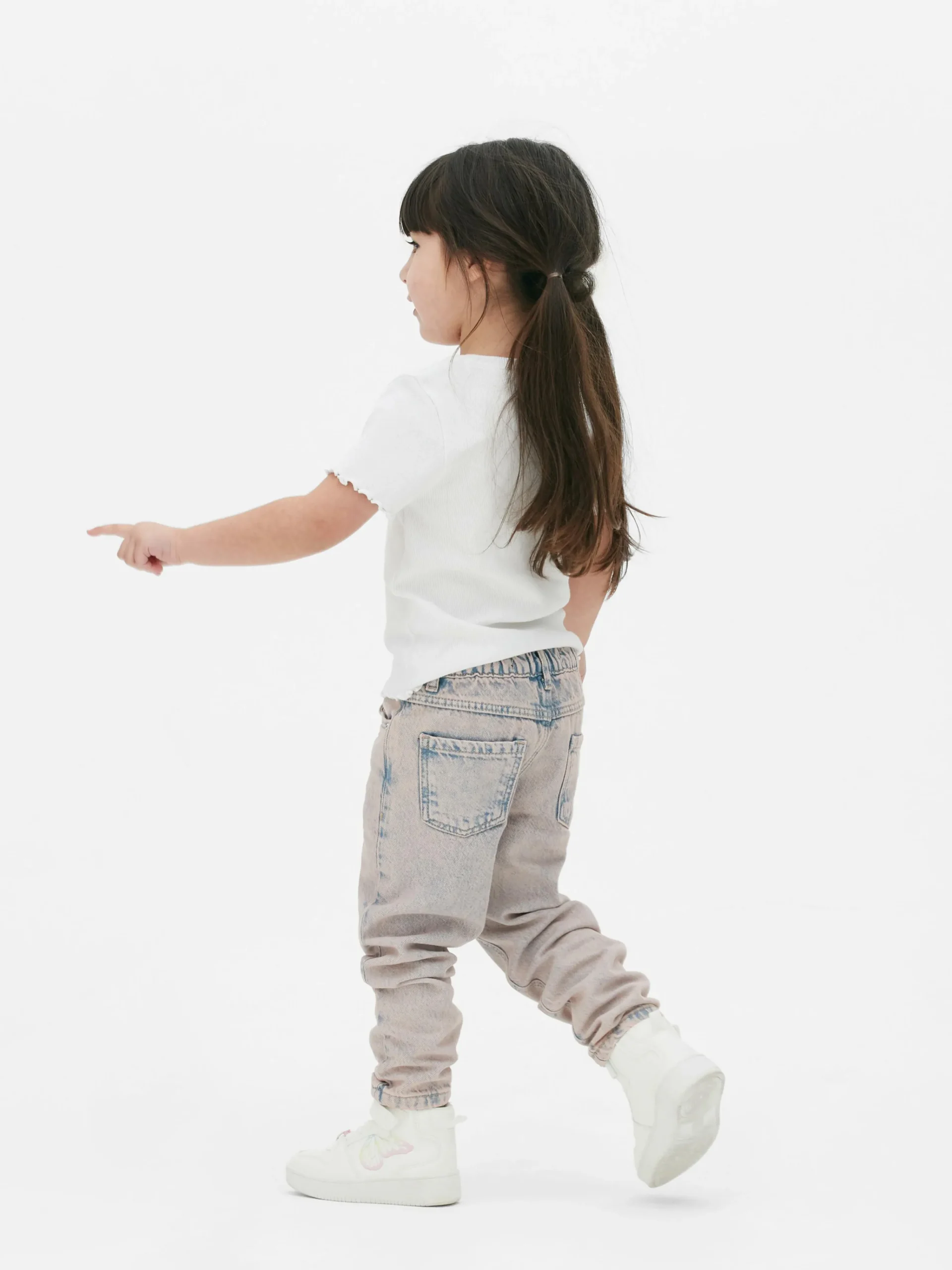 Primark Tops E T-Shirts^T-shirt Canelada Com Rebordo Franzido Coordenada