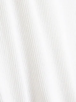 Primark Tops E T-Shirts^T-shirt Canelada Com Rebordo Franzido Coordenada