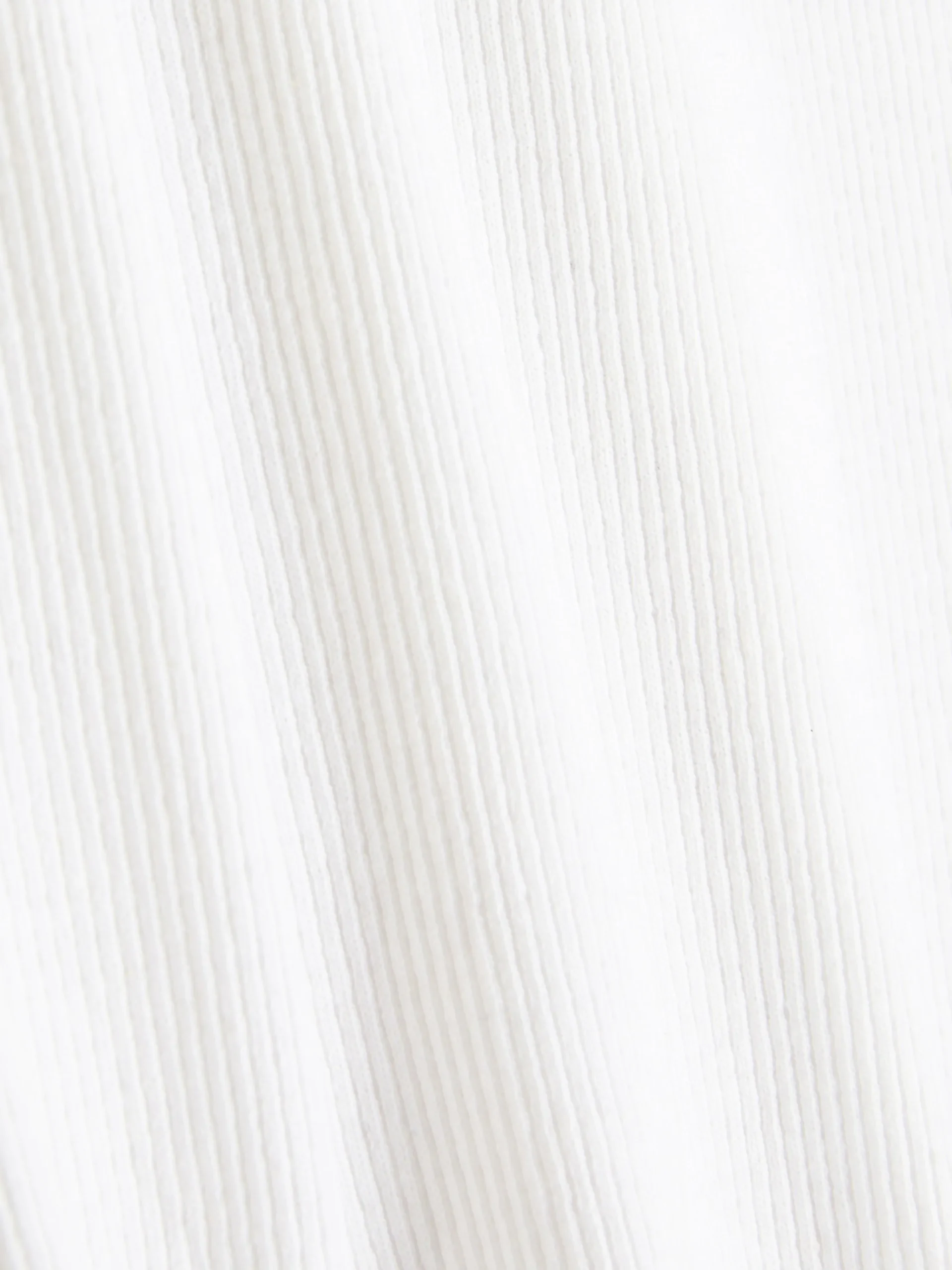 Primark Tops E T-Shirts^T-shirt Canelada Com Rebordo Franzido Coordenada