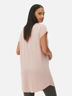 MULHER Primark Tops E T-Shirts^T-shirt Comprida Gola Redonda