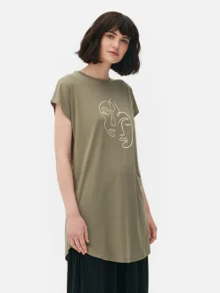 MULHER Primark Tops E T-Shirts^T-shirt Comprida Gola Redonda