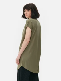 MULHER Primark Tops E T-Shirts^T-shirt Comprida Gola Redonda