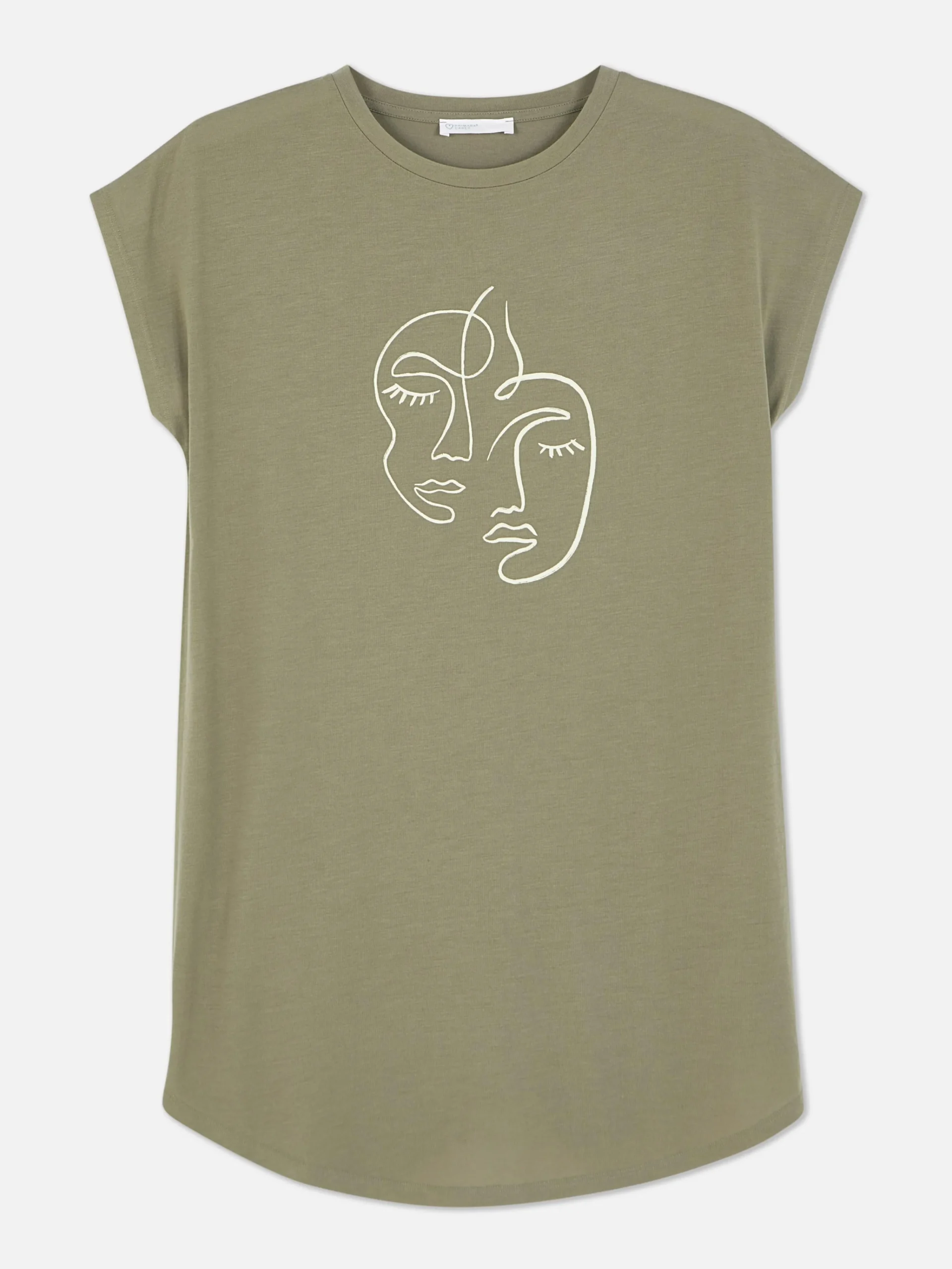 MULHER Primark Tops E T-Shirts^T-shirt Comprida Gola Redonda