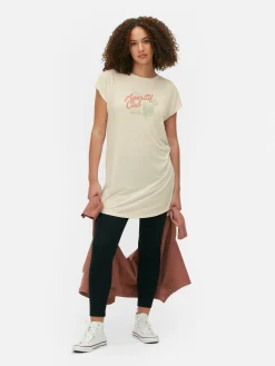 MULHER Primark Tops E T-Shirts^T-shirt Comprida Gola Redonda