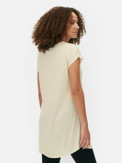 MULHER Primark Tops E T-Shirts^T-shirt Comprida Gola Redonda