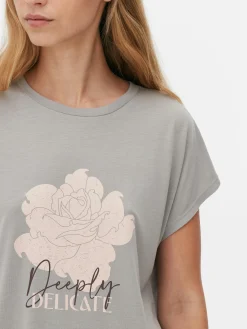 MULHER Primark Tops E T-Shirts^T-shirt Comprida Gola Redonda
