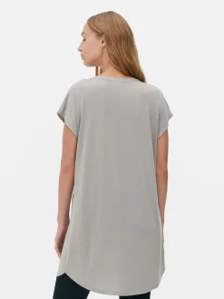 MULHER Primark Tops E T-Shirts^T-shirt Comprida Gola Redonda