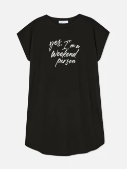 MULHER Primark Tops E T-Shirts^T-shirt Comprida Gola Redonda