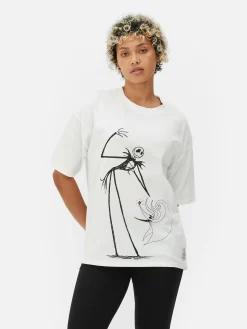 MULHER Primark Tops E T-Shirts^T-shirt Corte Grande Disney Tim Burton O Estranho Mundo De Jack