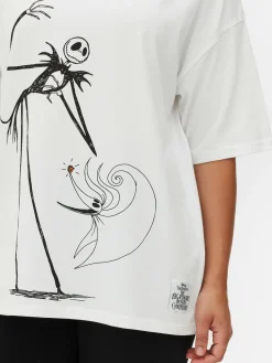 MULHER Primark Tops E T-Shirts^T-shirt Corte Grande Disney Tim Burton O Estranho Mundo De Jack