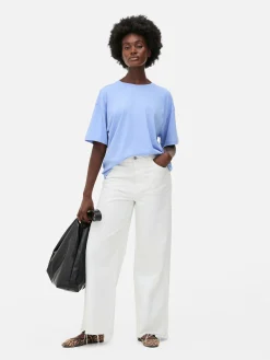 MULHER Primark Tops E T-Shirts^T-shirt Corte Largo Grande