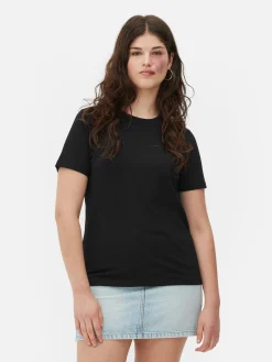 MULHER Primark Tops E T-Shirts^T-shirt Decote Redondo Corte Regular