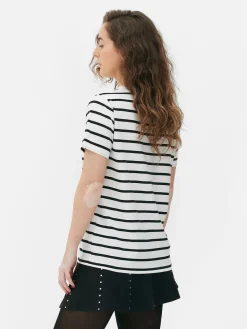 MULHER Primark Tops E T-Shirts^T-shirt Decote Redondo Riscas