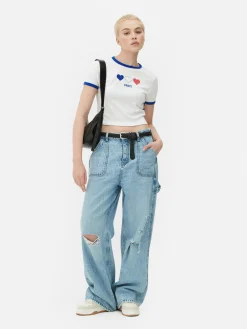 MULHER Primark Tops E T-Shirts^T-shirt Desportiva Curta Paris