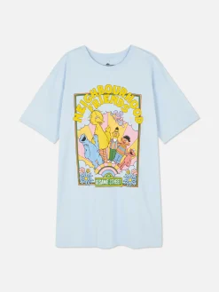 MULHER Primark Camisas De Noite E Camisas De Dormir^T-shirt Dormir Comprida Corte Grande Rua Sésamo