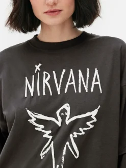 MULHER Primark Tops E T-Shirts^T-shirt Dupla Camada Nirvana