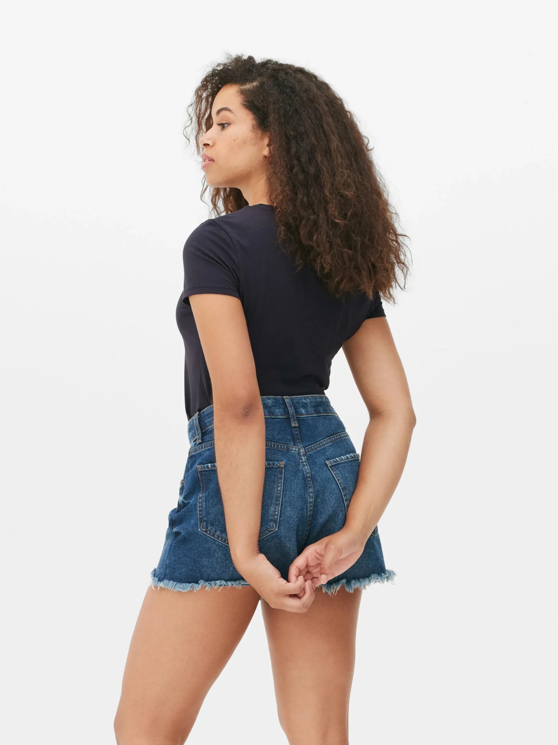 MULHER Primark Tops E T-Shirts^T-shirt Elástica Gola Redonda