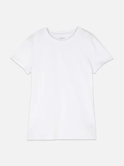 MULHER Primark Tops E T-Shirts^T-shirt Elástica Gola Redonda