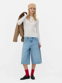 MULHER Primark Agasalhos Inverno|Tops E T-Shirts^T-shirt Elástica Manga Comprida Rita Ora