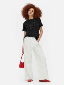 MULHER Primark Tops E T-Shirts^T-shirt Estampado Integral