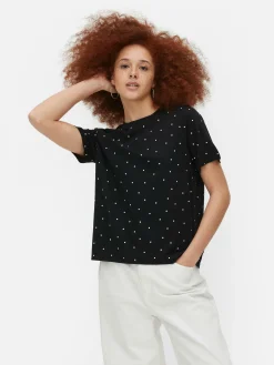 MULHER Primark Tops E T-Shirts^T-shirt Estampado Integral
