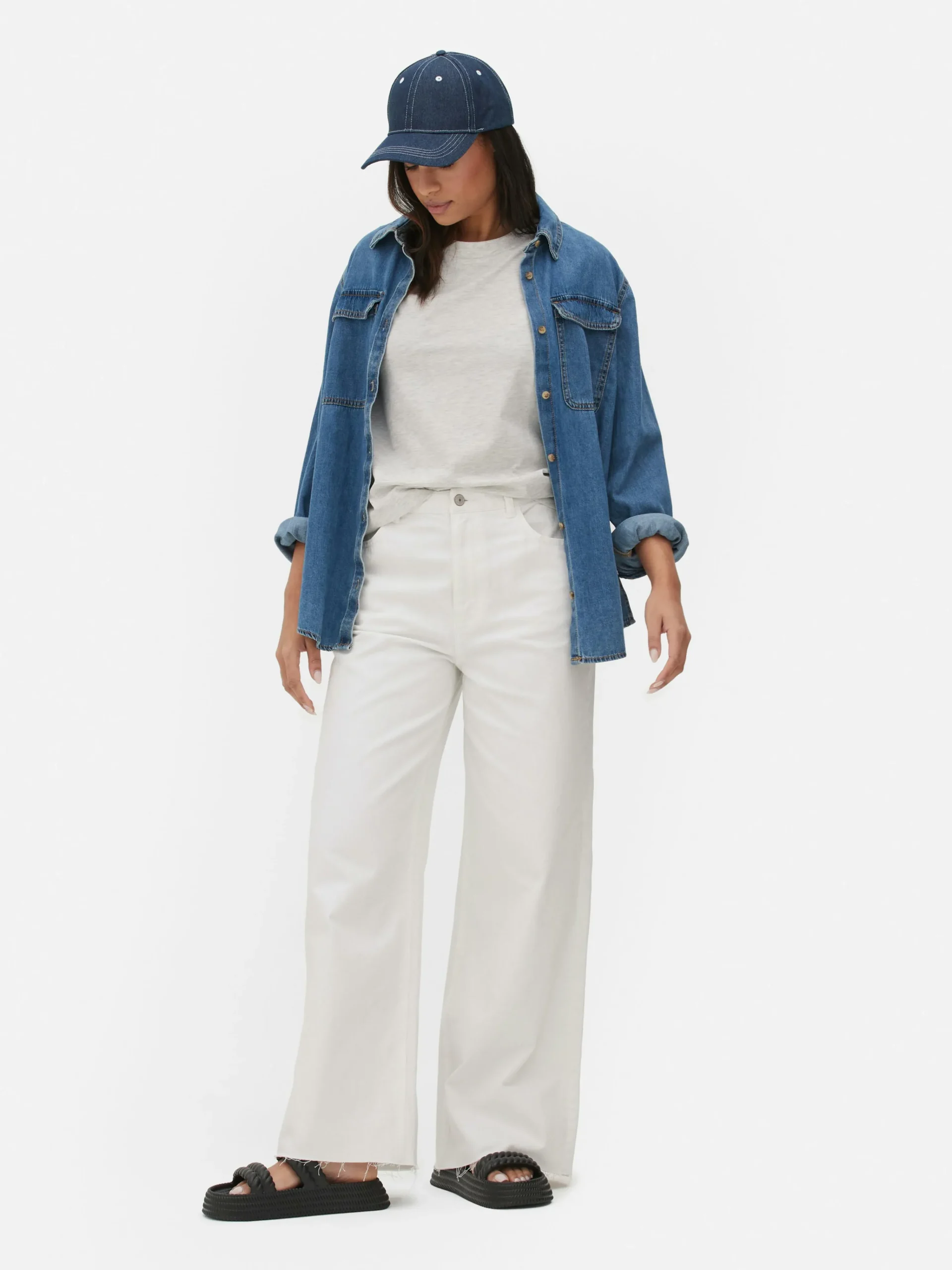 MULHER Primark Tops E T-Shirts^T-shirt Gola Redonda