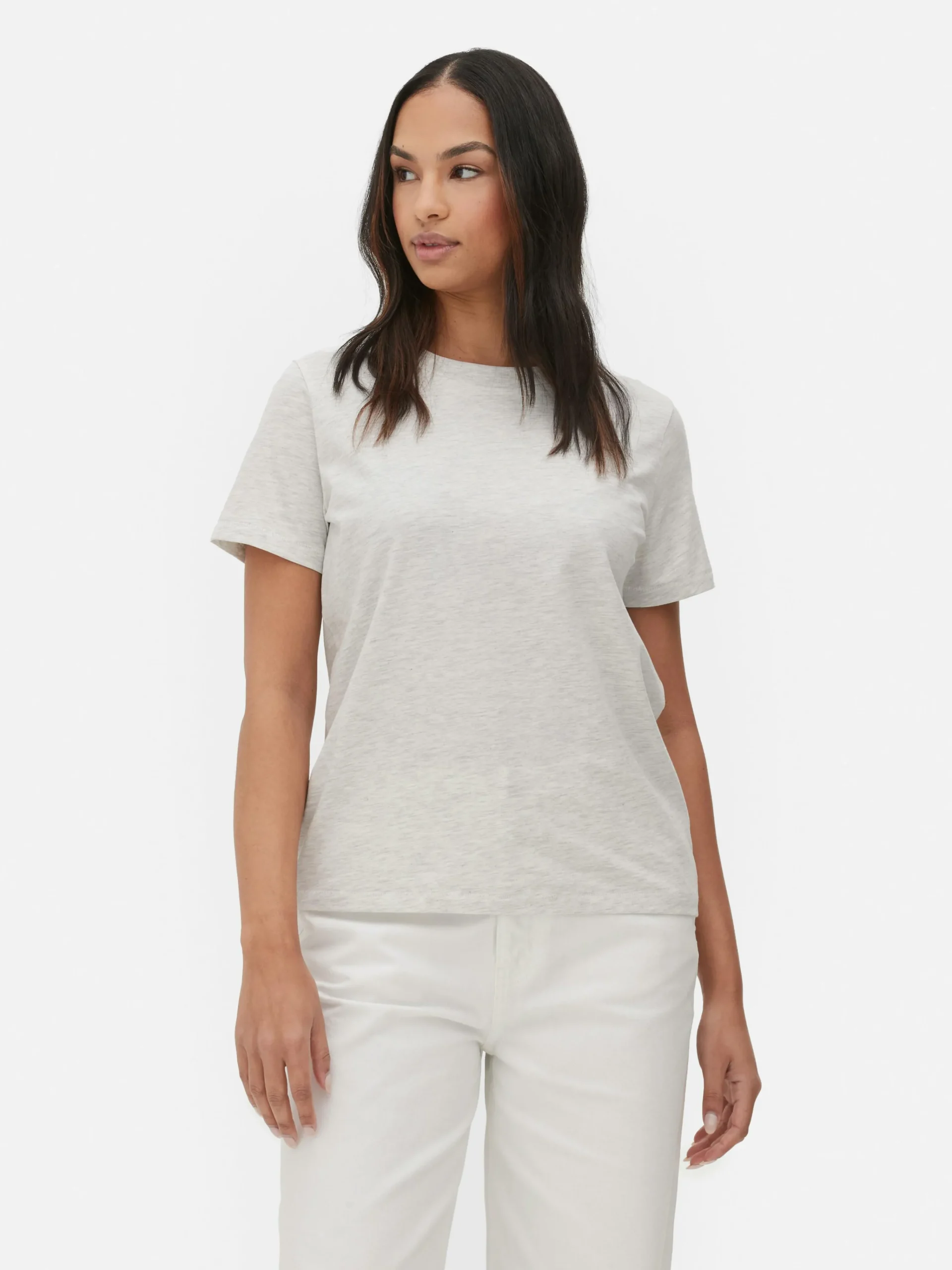 MULHER Primark Tops E T-Shirts^T-shirt Gola Redonda