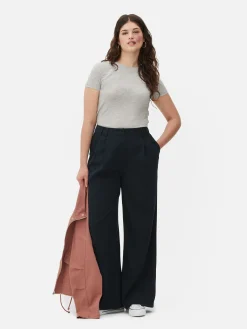 MULHER Primark Tops E T-Shirts^T-shirt Gola Redonda Elástica