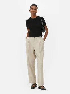 MULHER Primark Tops E T-Shirts^T-shirt Gola Redonda Malha