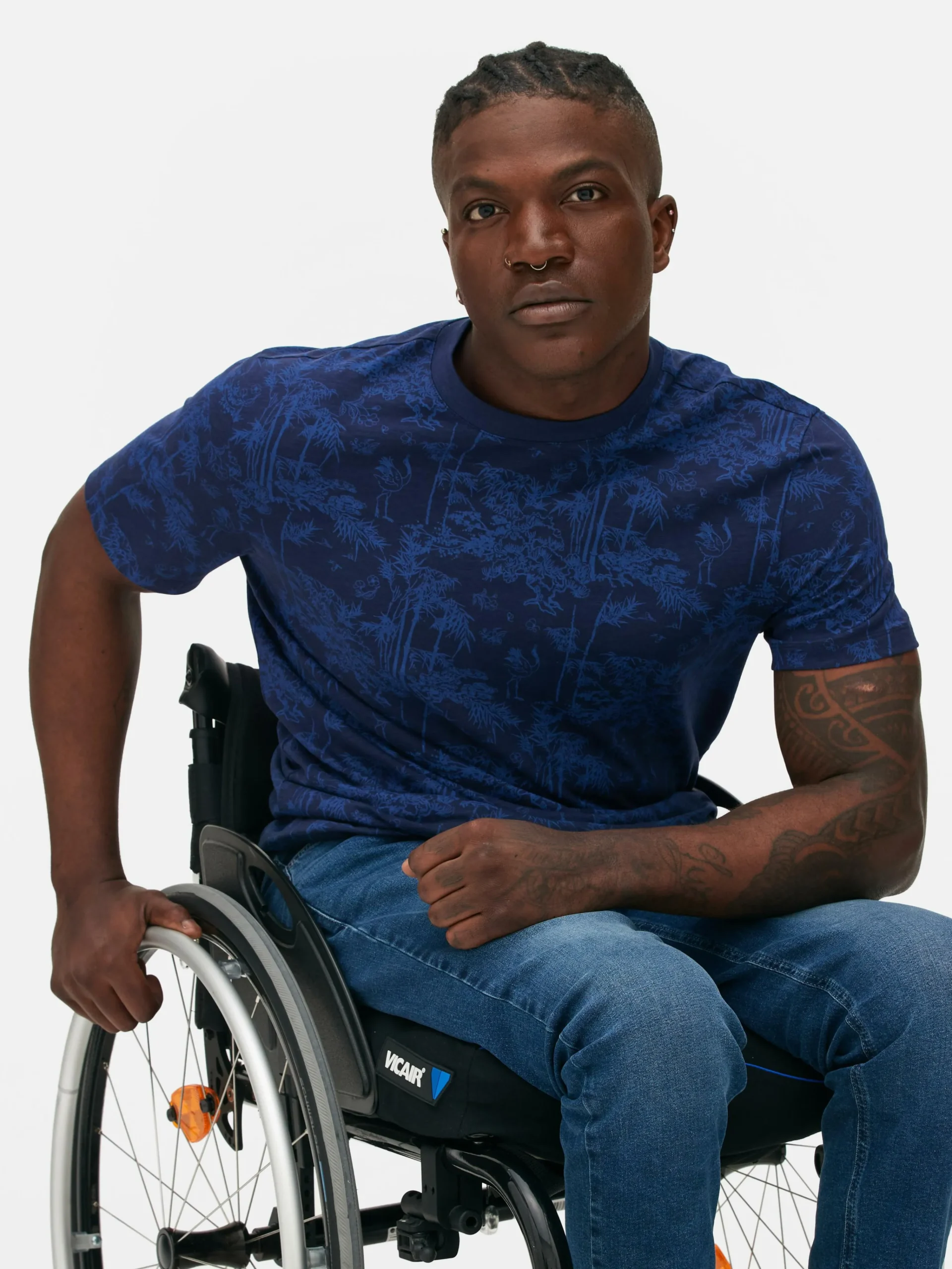 Primark Tops E T-Shirts^T-shirt Gola Redonda árvores Japonesas