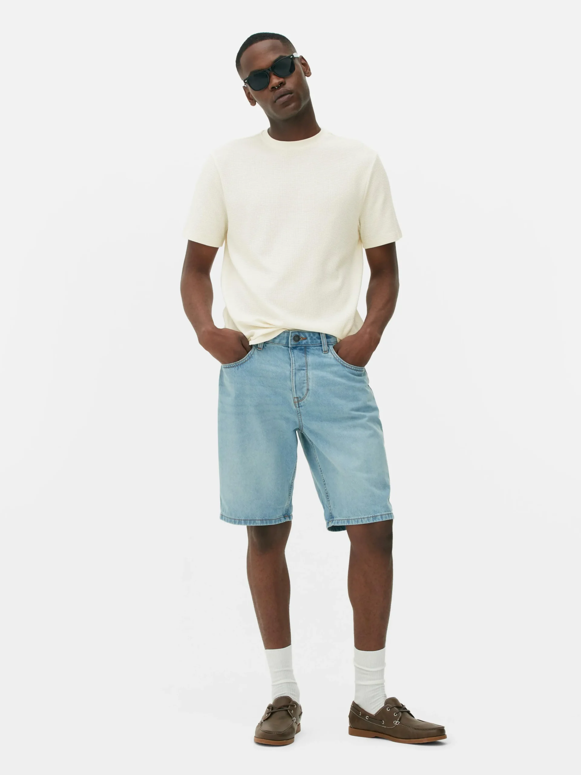 Primark Tops E T-Shirts^T-shirt Gola Redonda Waffle