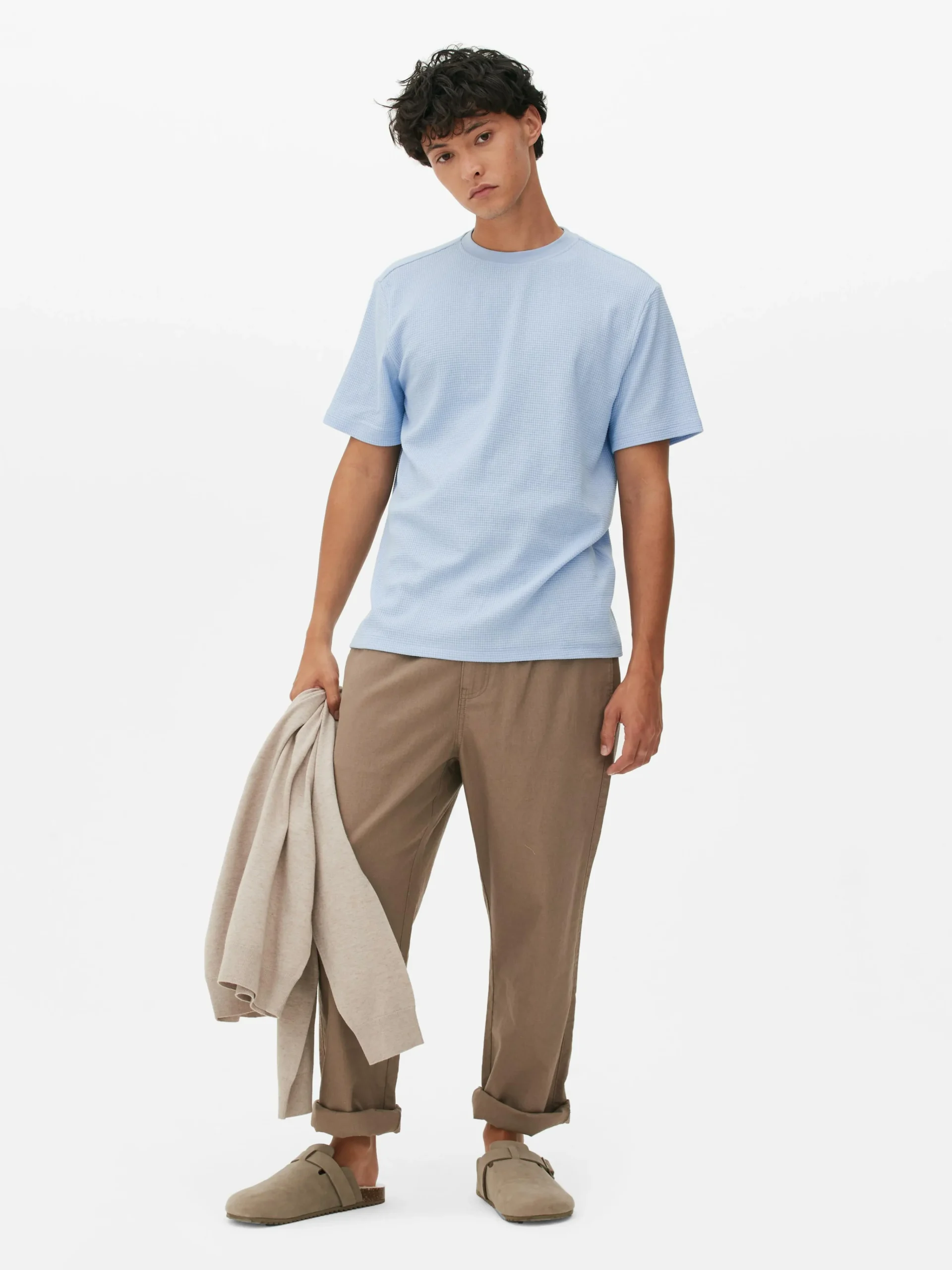 Primark Tops E T-Shirts^T-shirt Gola Redonda Waffle