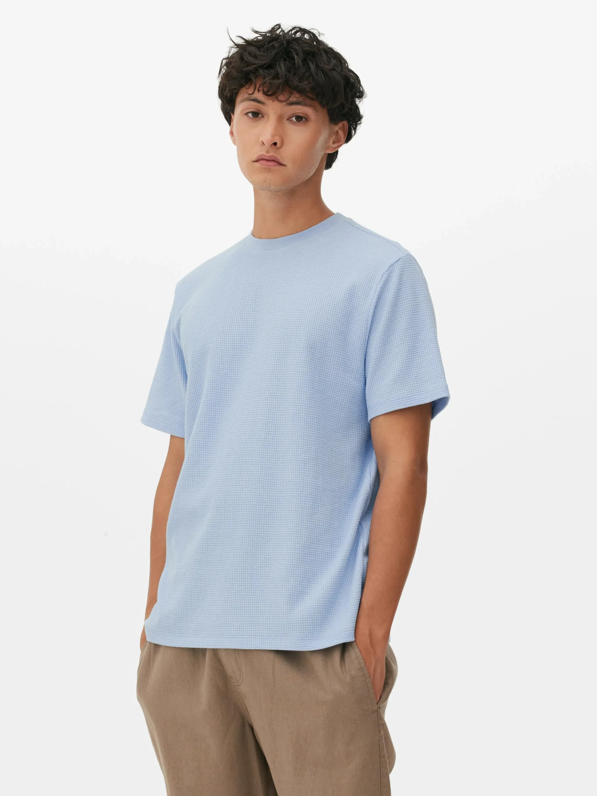 Primark Tops E T-Shirts^T-shirt Gola Redonda Waffle